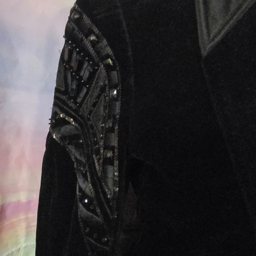 Vintage Escada Black Velvet  Blazer - Picture 2 of 16